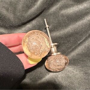 Anthropologie glass drawer pulls